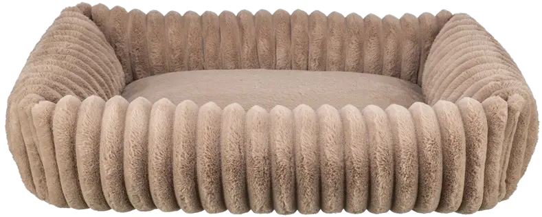 Lonni Bed Manchester Plysch Rektangulär Ljusbrun 65 X 50 cm