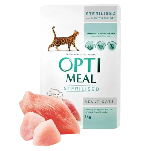 Adult & Senior Sterilised Turkey & Chicken Våtfoder Till Katt