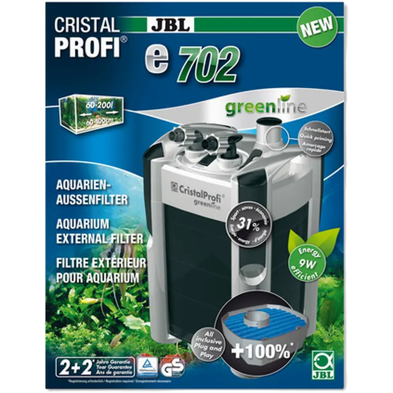 CristalProfi e702 Greenline External Filter 700L/h