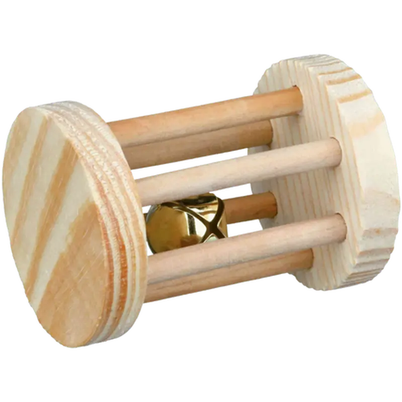 Wooden Playing Roll with Bell