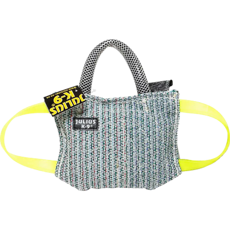 Bite Pad Cotton/Nylon Tug with 3 Handles Dog Training Accessory
