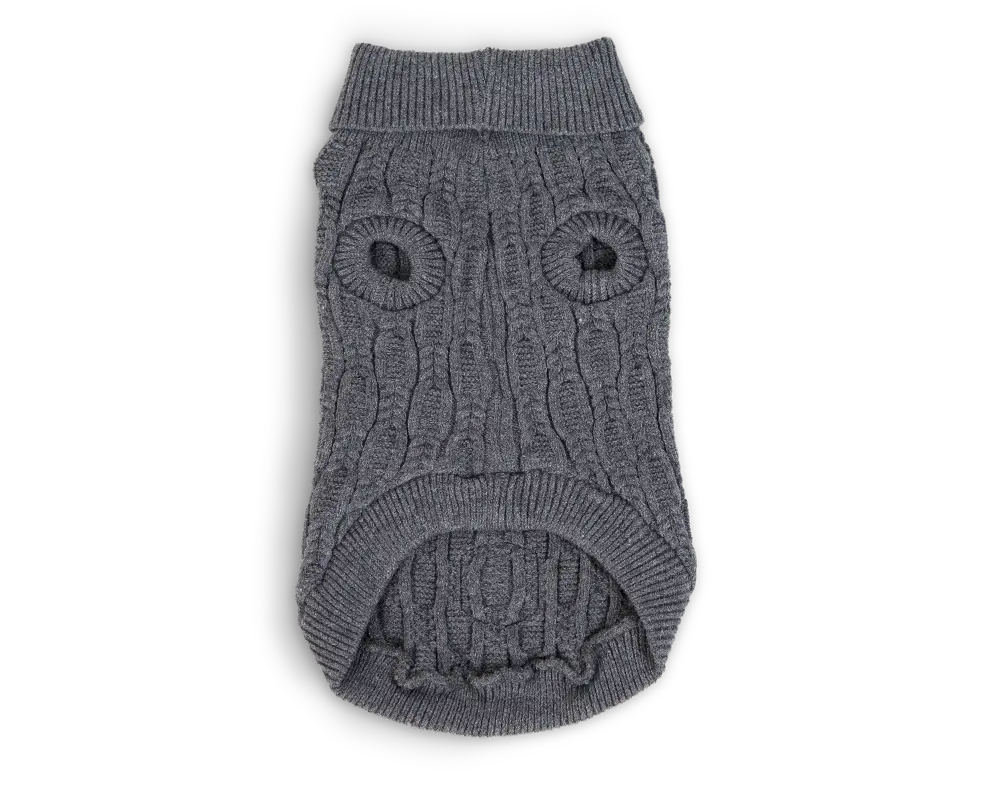 Stickad tröja Comfort Grå