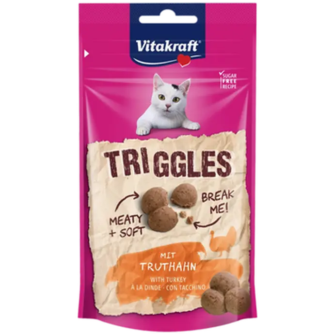 Triggles Turkey Cat Treats - Kattgodis Kalkon