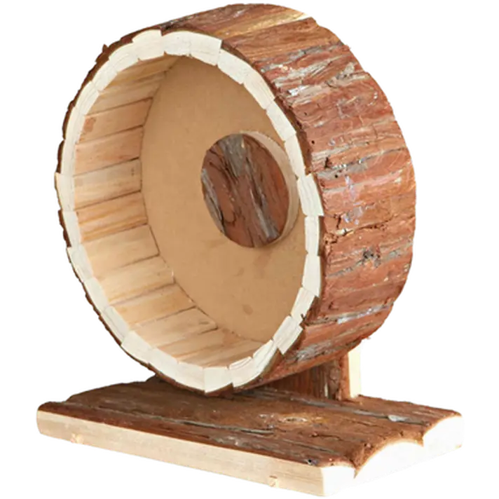 Natural Wooden Living Exercise Wheel