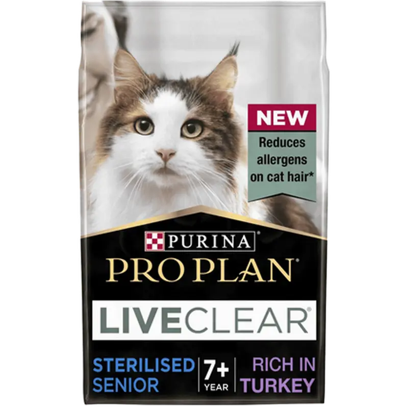 Cat Liveclear Sterilised Senior 7+ Turkey