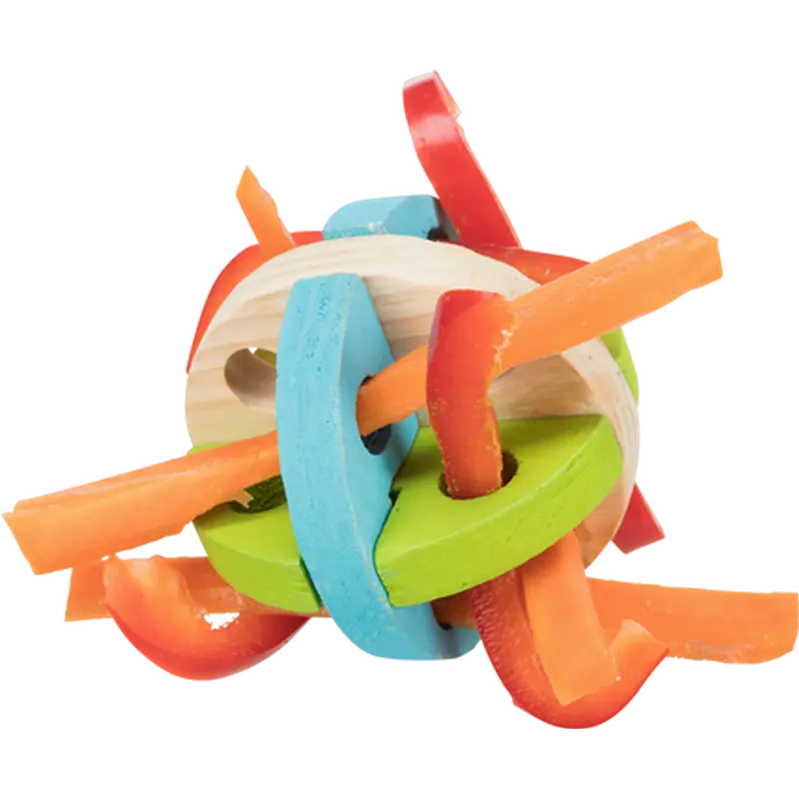 Play and Snack Ball Wood Fillable for Rodents