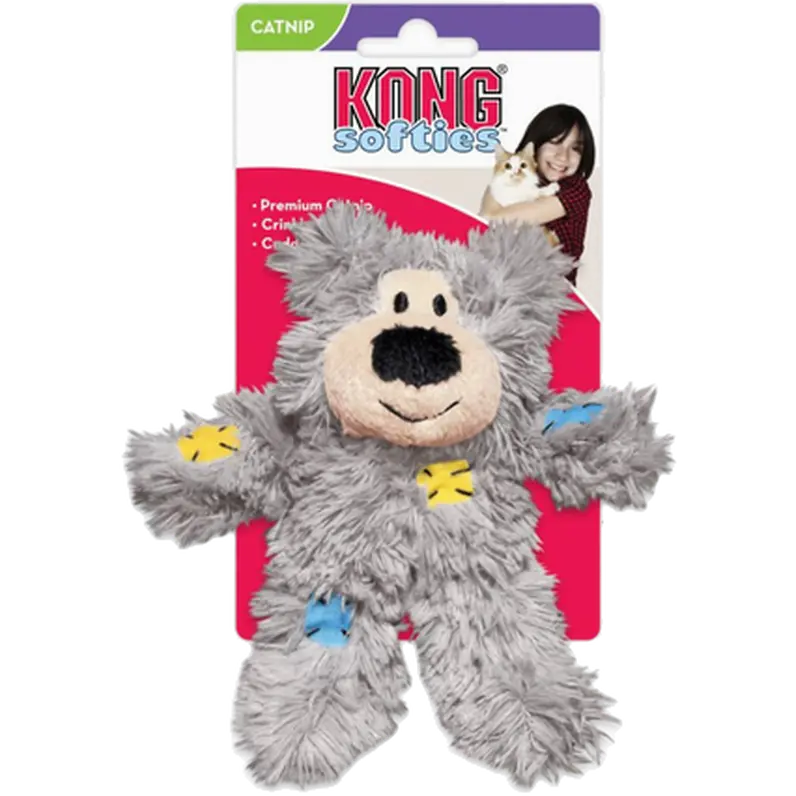 Softies Patchwork Bear Cat Toy