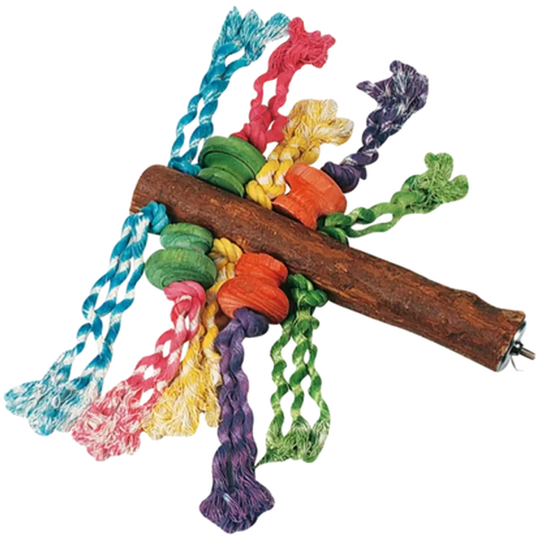 Parrot Toy Perch with Beads
