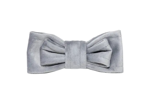 Rosett/Fluga Bow Tie Velvet - Fluga Sammet Grå