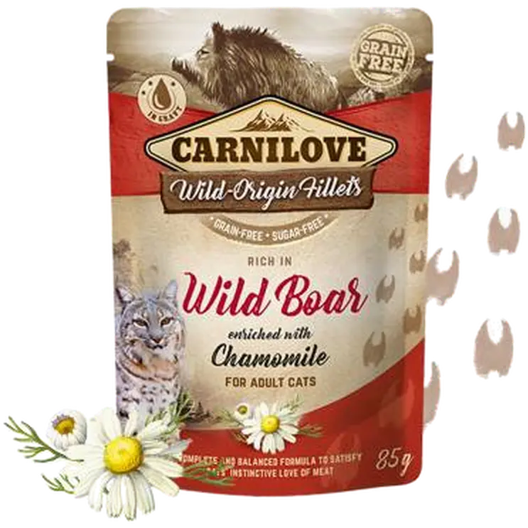 Cat Pouch Wild Boar enriched with Chamomile