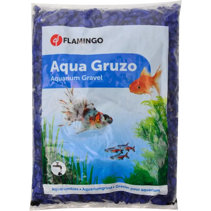 Aquarium Gravel Neon Blå