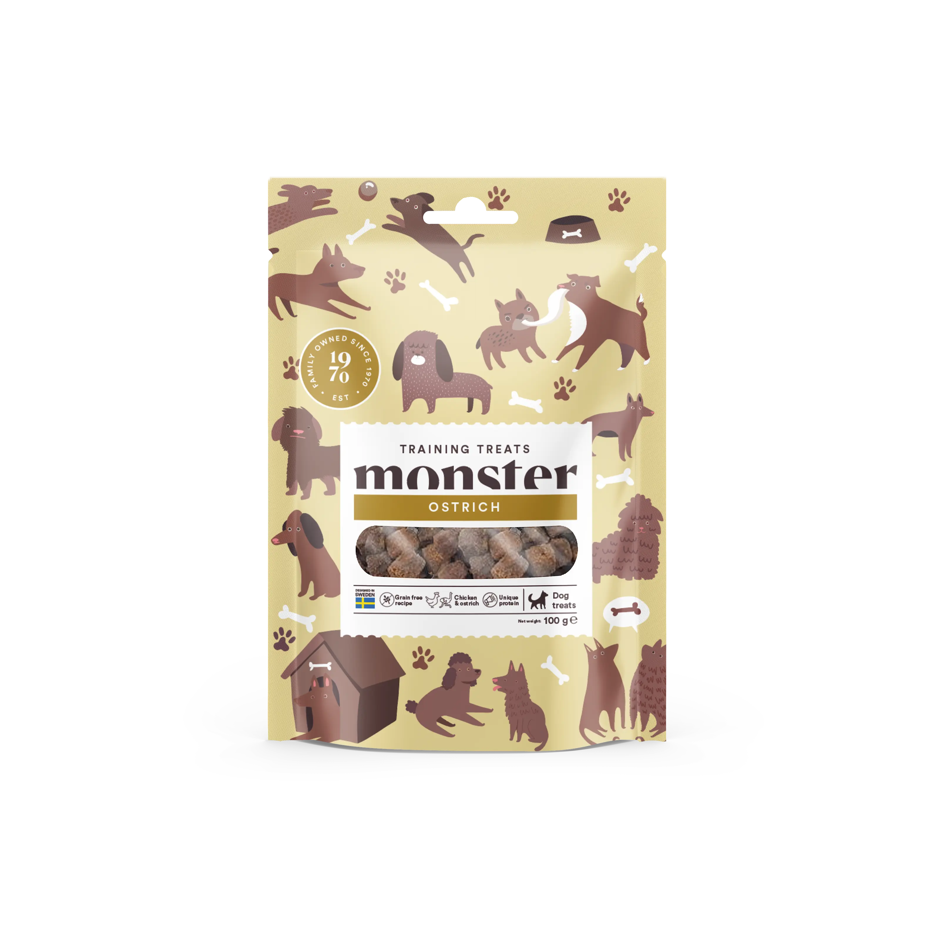 Dog Training Treats Ostrich 100 g