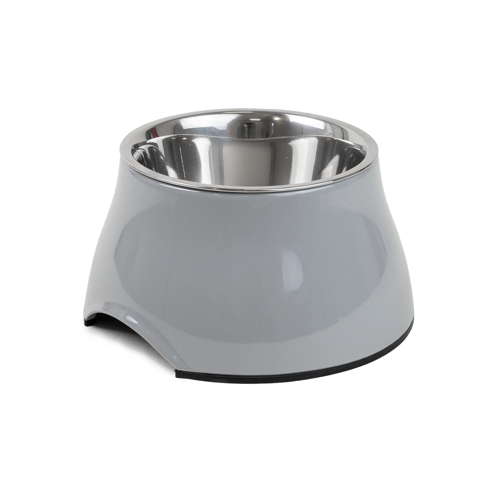 Upphöjd Matskål Solid Ergo Grå M 300ml, 16x9cm
