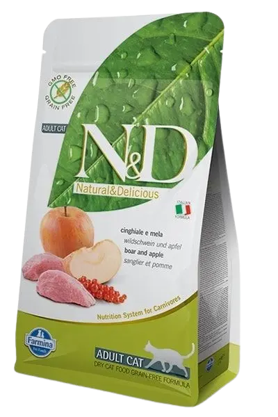 Cat N&D Grain Free Boar & Apple Adult