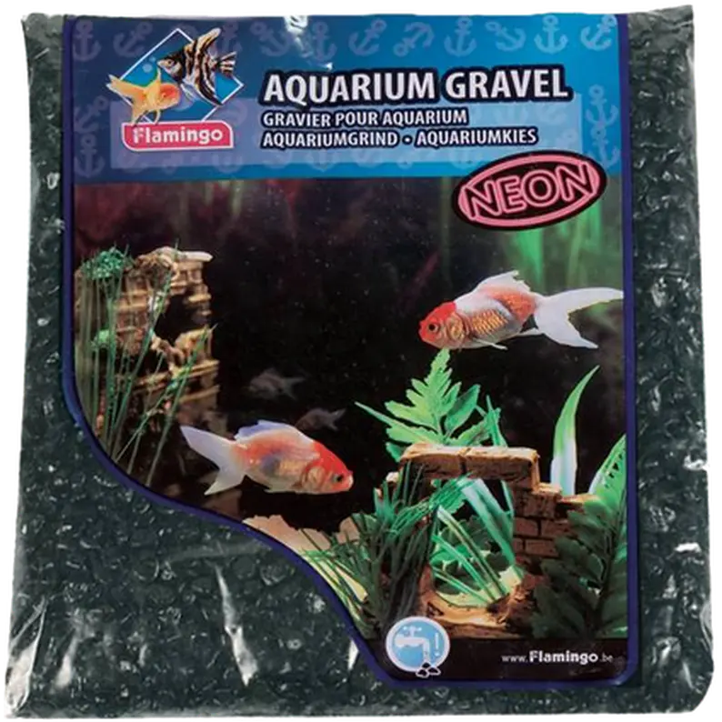 Aquarium Gravel Neon Svart
