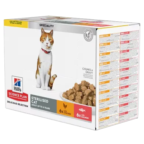 Sterilised Cat Adult Chicken Salmon Pouch - Wet Cat Food