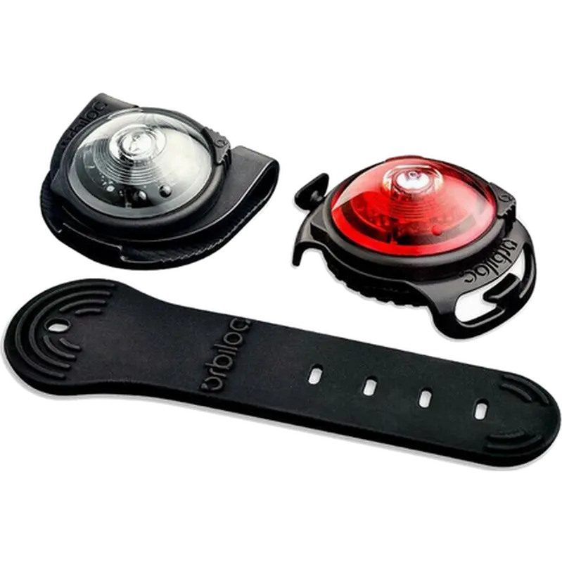 Safety Light Twin Pack & LED - With Clip & Adjustable Strap White 5 km