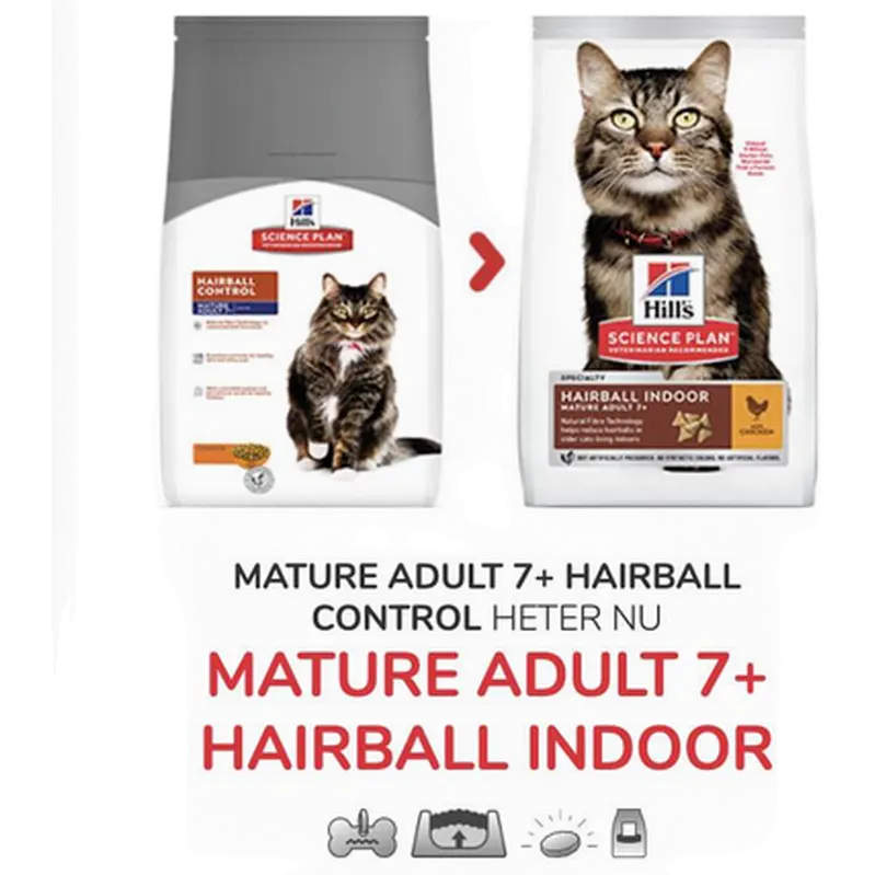 Mature 7+ Hairball & Indoor Chicken - Dry Cat Food